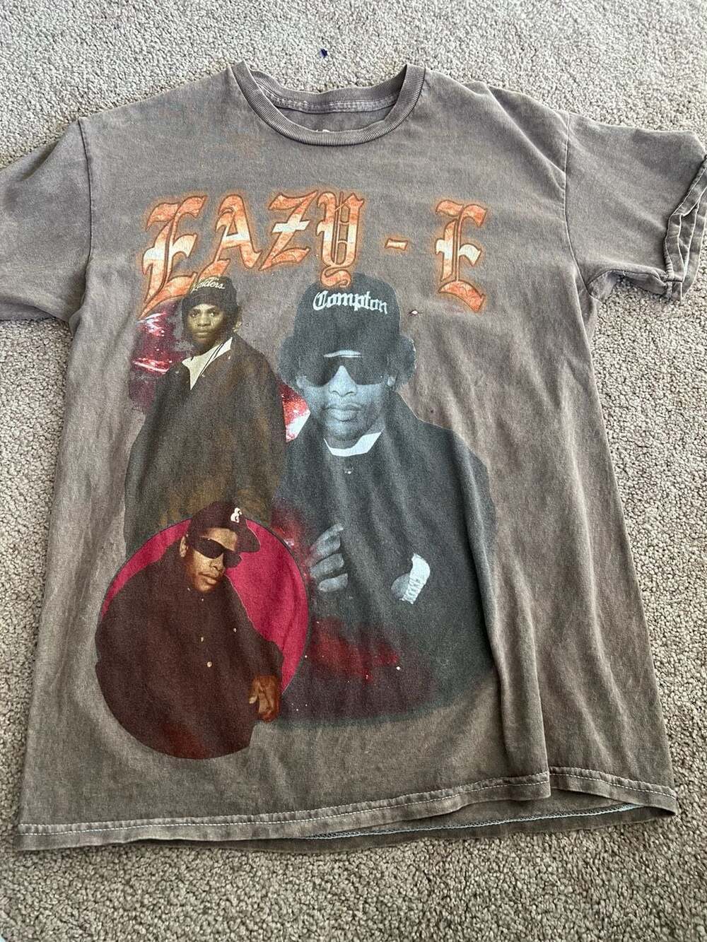 Eazy-E Vintage Graphic T-Shirt Acid Wash Ruthless Records Men's Size S